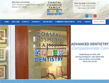 Tablet Screenshot of coastalcosmeticdentistry.com